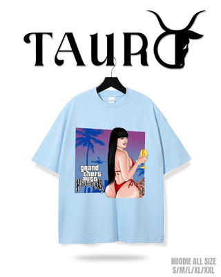 T-shirt Tauro traje de baño rojo
