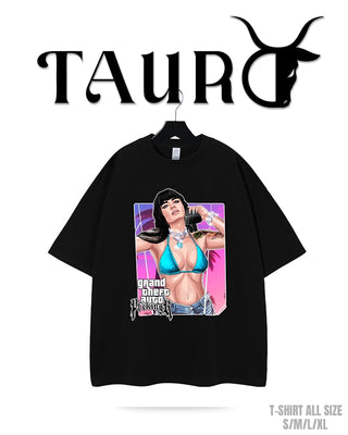 T-shirt Tauro traje de baño azul