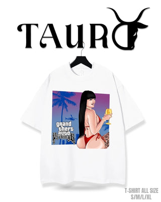 T-shirt Tauro traje de baño rojo