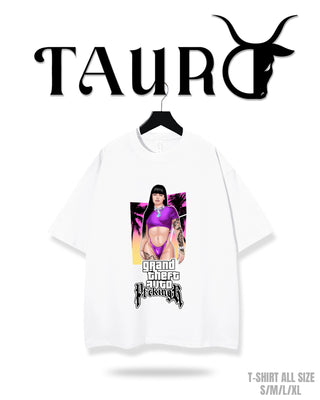 T-shirt Tauro con Traje de baño violeta