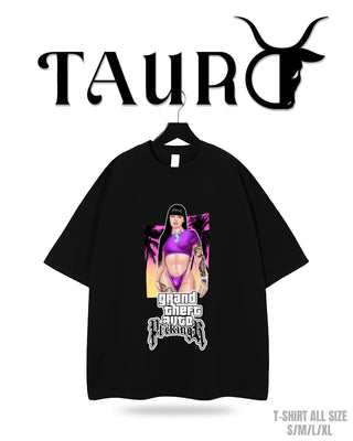 T-shirt Tauro con Traje de baño violeta