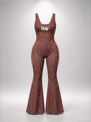 Mocha Leopard Jumpsuit — producto