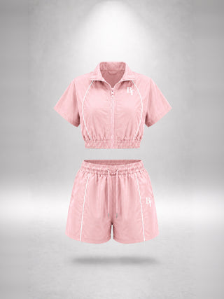 Blush Pink Short Set TAURO - mockup 3D de producto