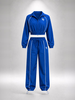 Royal Blue Biker Set TAURO - mockup 3D de producto