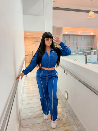 Royal Blue Biker Set TAURO - detalle