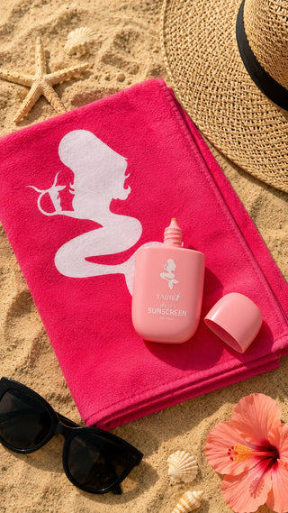 Sunscreen - flat lay