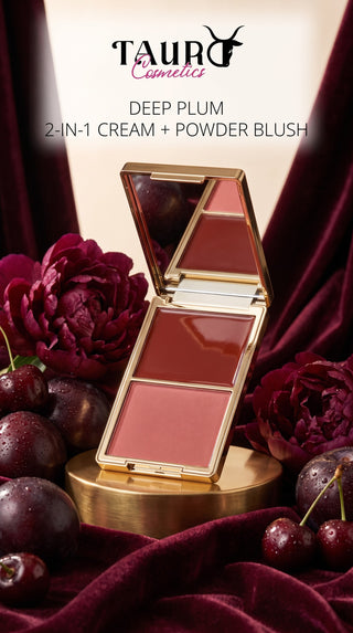 TAURO Blush Cream & Powder 2-1 - #3 Deep Plum