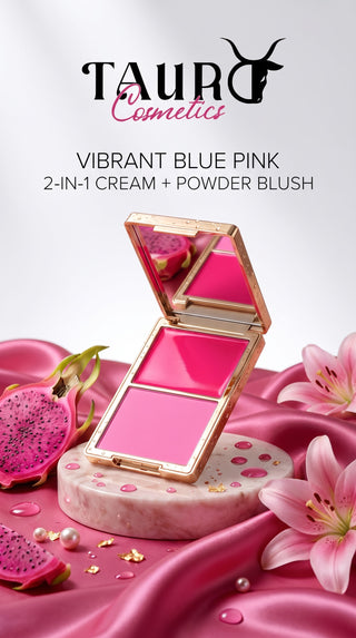 TAURO Blush Cream & Powder 2-1 - #4 Vibrant Blue Pink