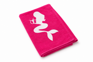 TAURO Mermaid Beach Towel - Dark Pink